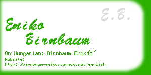 eniko birnbaum business card
